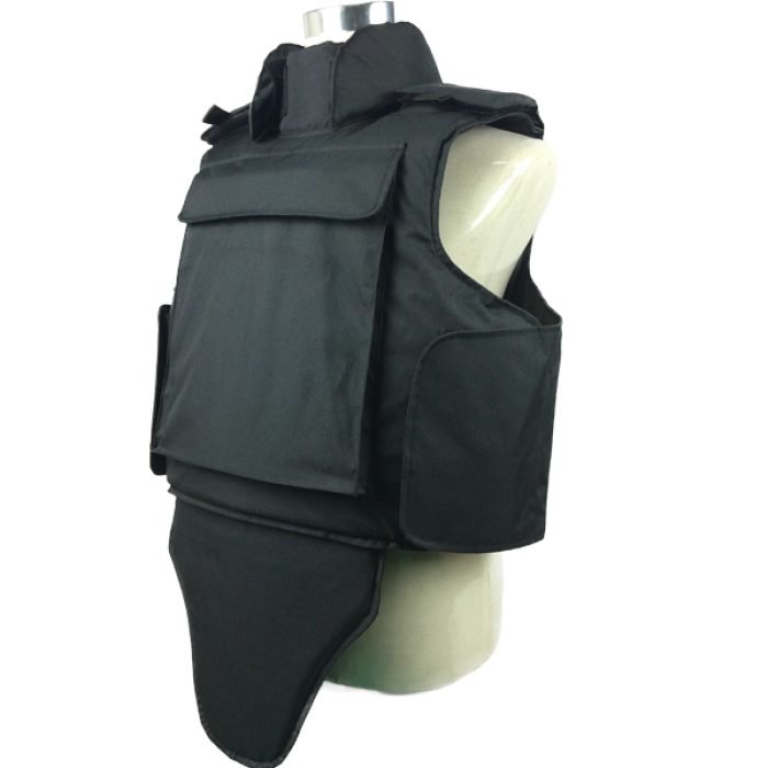 Black police carrier vest